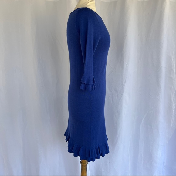 Lilly Pulitzer wool Helena sweater dress royal blue medium - Picture 7 of 16